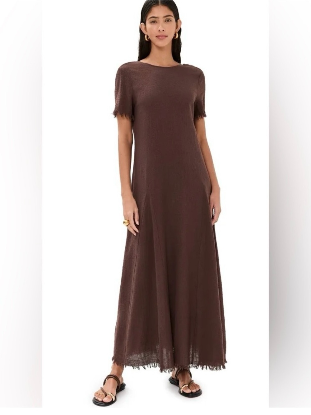 STAUD Brown Maxi Dress - Picture 2 of 10